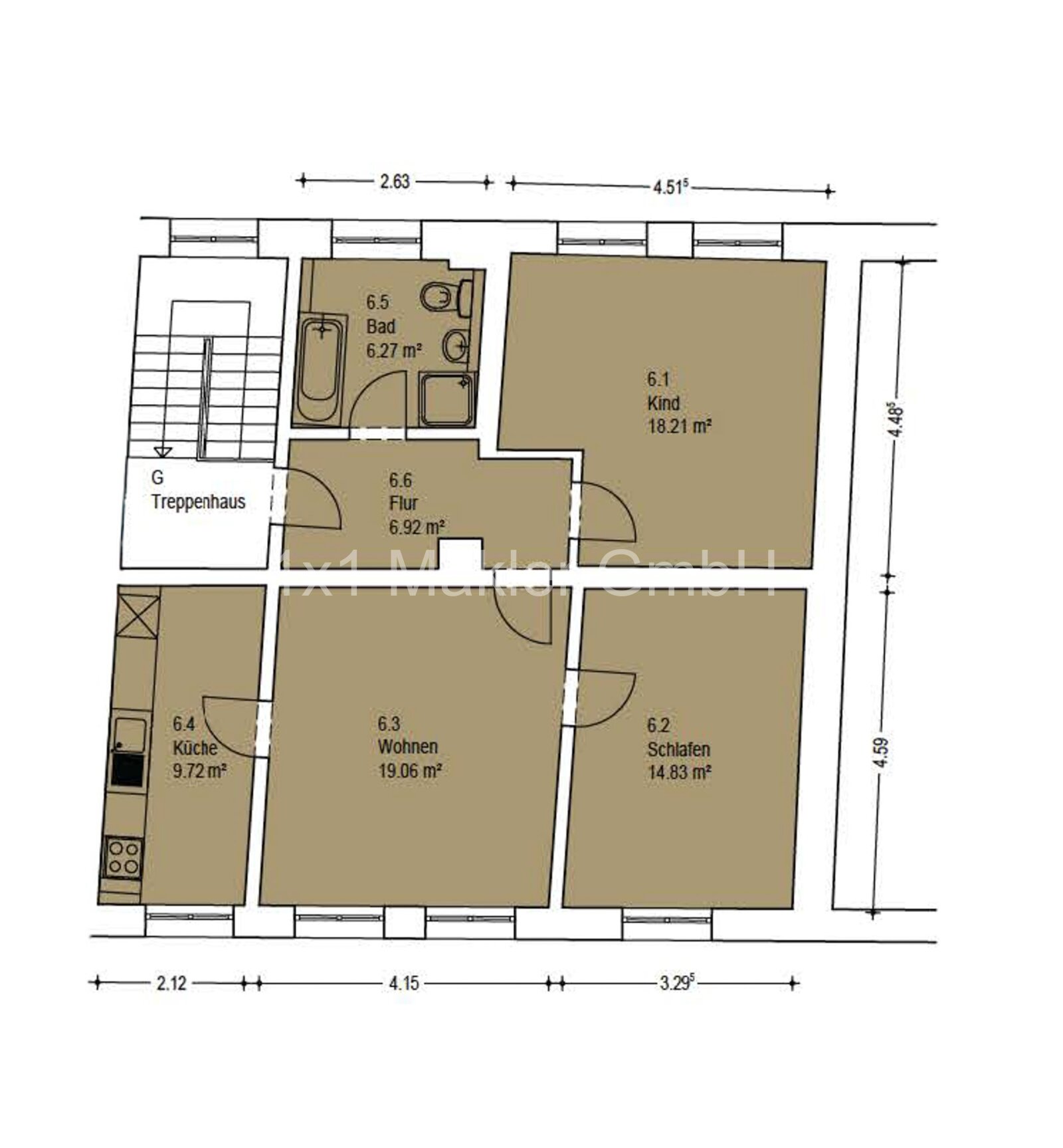 Helle und ruhig gelegene Eigentumswohnung im Zentrum Schwerin